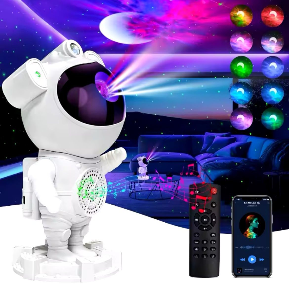 Proyector LED Galaxy Star Astronaut