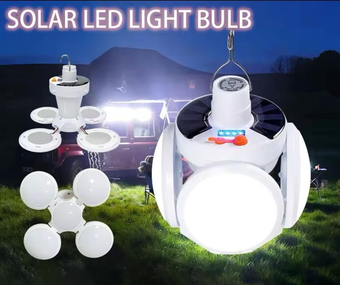 BOMBILLO LUZ LED SOLAR PORTATIL