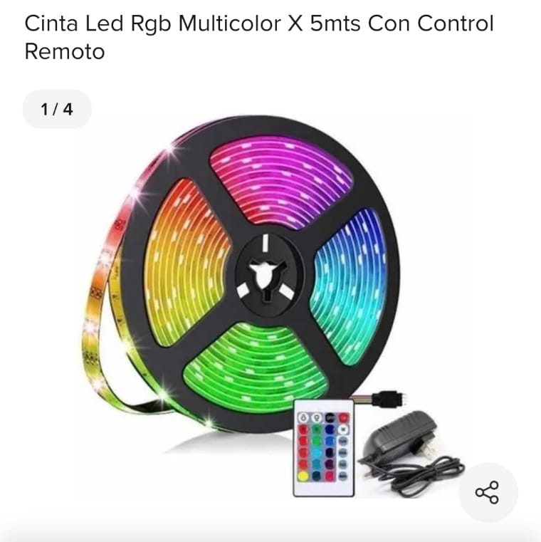 Cinta led multicolor RGB