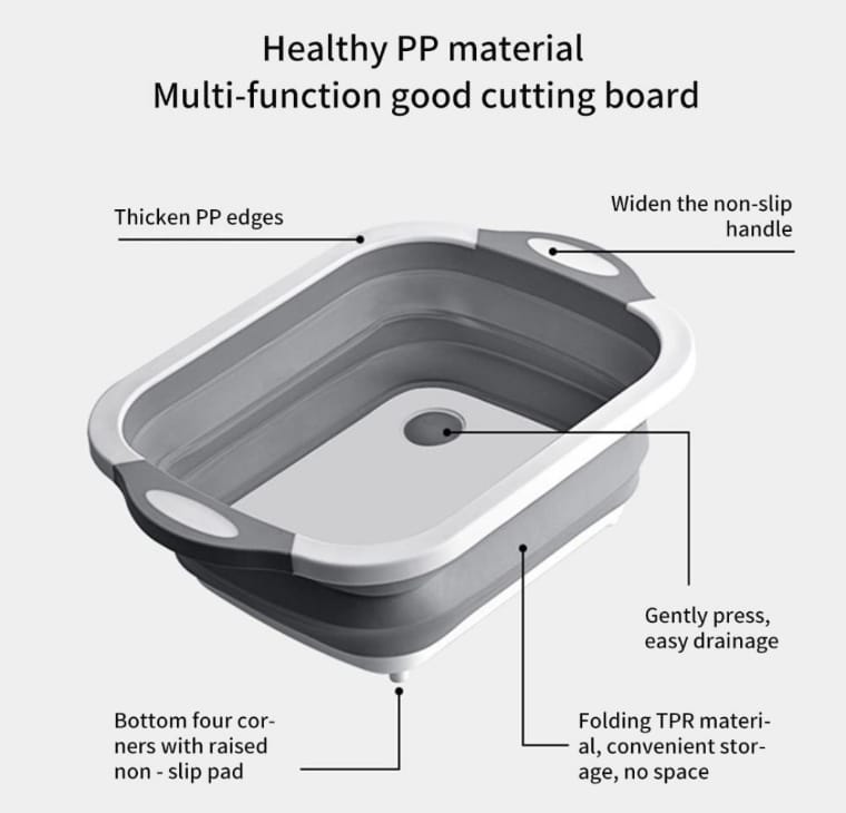 Tabla para picar expandible 3 en 1