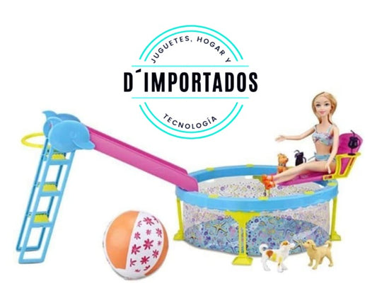 barbie con piscina