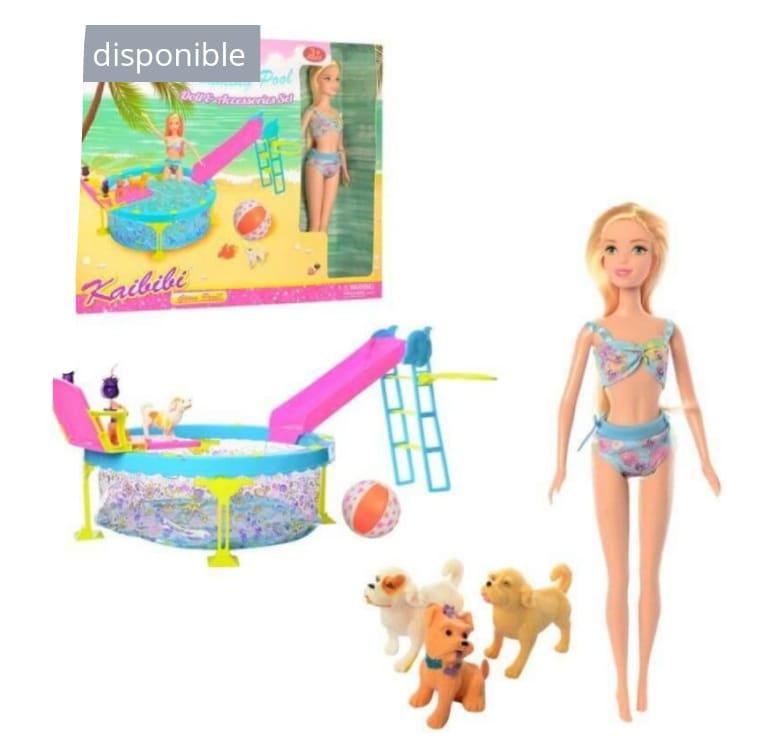 barbie con piscina