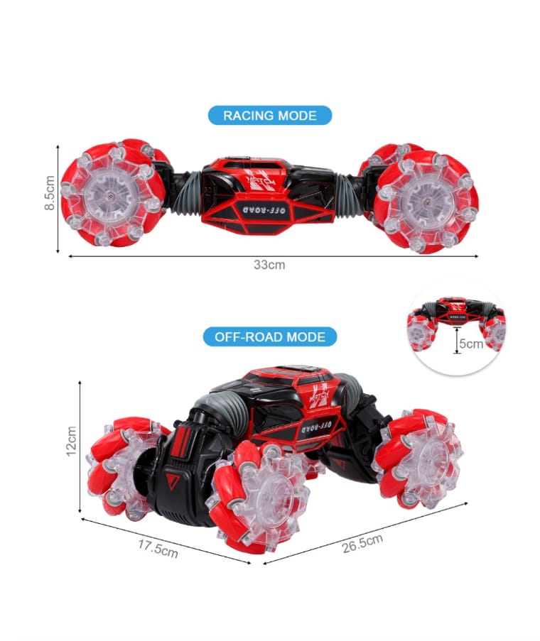 Carro Control Remoto Recargable Sensor Move Dual Twisted